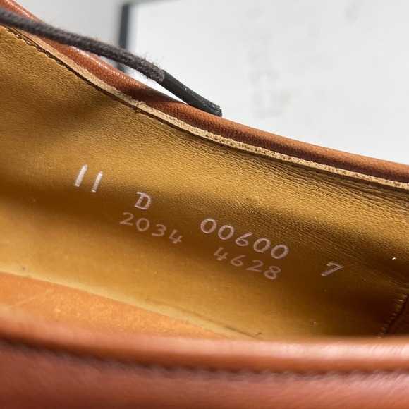 Allen Edmonds Byron 2034 Brown Leather Cap Toe Oxford Dress Shoes Men's 11 D - Picture 8 of 14